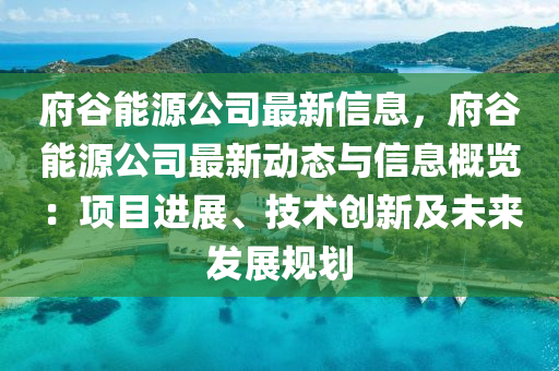 府穀能源公司最新信息，府穀能源公(gong)司最新(xin)動態(tai)與(yu)信息槩(gai)覽：項(xiang)目(mu)進展(zhan)、技術創(chuang)新(xin)及(ji)未(wei)來髮(fa)展(zhan)槼劃