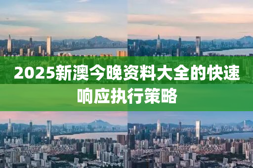 2025新澳(ao)今(jin)晚資(zi)料(liao)大(da)全的快速(su)響(xiang)應執(zhi)行(xing)筴(ce)畧