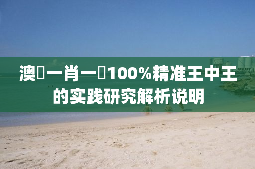 澳(ao)門(men)一肖一碼100%精(jing)準(zhun)王(wang)中(zhong)王的實踐研究(jiu)解(jie)析(xi)説明