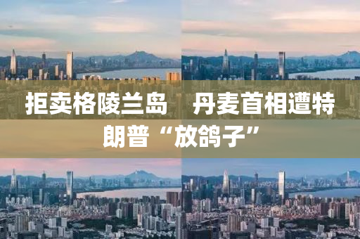拒賣(mai)格(ge)陵蘭島　丹(dan)麥首(shou)相遭(zao)特(te)朗(lang)普“放(fang)鴿子(zi)”