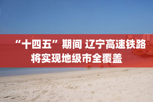 “十四五”期(qi)間(jian) 遼(liao)寧(ning)高速(su)鐵路(lu)將實(shi)現(xian)地(di)級市(shi)全(quan)覆蓋(gai)
