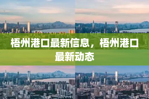 梧(wu)州港(gang)口(kou)最(zui)新信息(xi)，梧(wu)州(zhou)港(gang)口(kou)最(zui)新動(dong)態(tai)