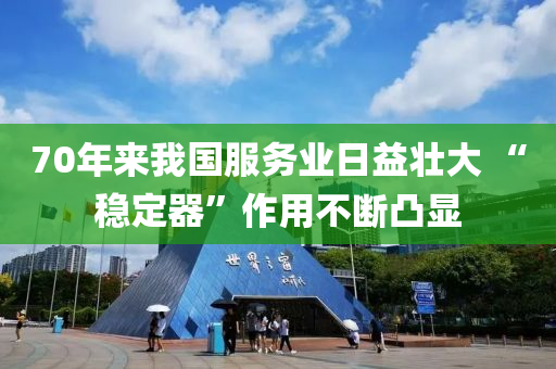 70年(nian)來(lai)我(wo)國服務業(ye)日(ri)益壯大 “穩定(ding)器”作(zuo)用(yong)不斷(duan)凸(tu)顯