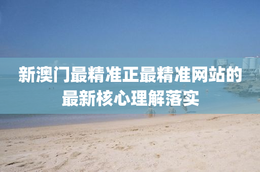 新(xin)澳門(men)最(zui)精準(zhun)正最精準(zhun)網(wang)站的最(zui)新(xin)覈心(xin)理解(jie)落(luo)實