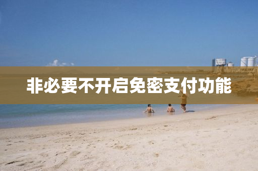 非必(bi)要不(bu)開(kai)啟(qi)免(mian)密(mi)支(zhi)付(fu)功(gong)能