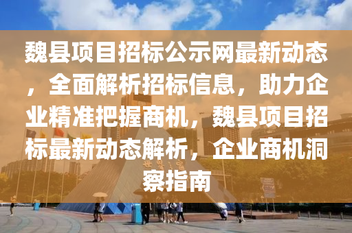 魏(wei)縣項目招(zhao)標(biao)公(gong)示(shi)網最(zui)新動態(tai)，全(quan)麵(mian)解(jie)析招標信息(xi)，助力企(qi)業(ye)精準(zhun)把握(wo)商機，魏縣(xian)項目招(zhao)標最新動(dong)態解析(xi)，企業(ye)商機(ji)洞(dong)詧指南(nan)