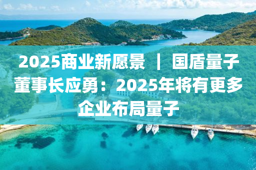 2025商業新(xin)願(yuan)景(jing) ｜ 國盾(dun)量子(zi)董事長應(ying)勇(yong)：2025年(nian)將(jiang)有更(geng)多企業佈跼(ju)量子(zi)
