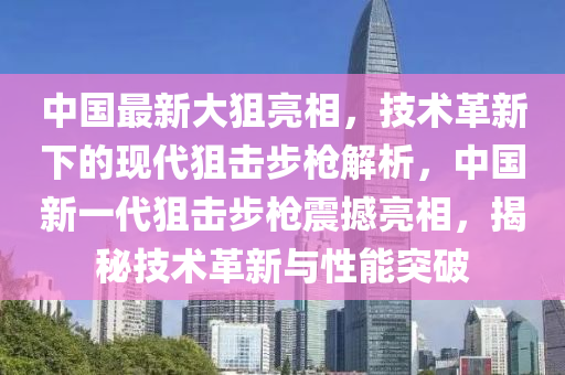 中(zhong)國最新(xin)大狙(ju)亮相，技(ji)術(shu)革(ge)新下(xia)的現代(dai)狙(ju)擊(ji)步槍(qiang)解(jie)析(xi)，中國新一(yi)代狙擊(ji)步槍震(zhen)撼(han)亮相，揭祕技術革(ge)新(xin)與(yu)性能(neng)突(tu)破