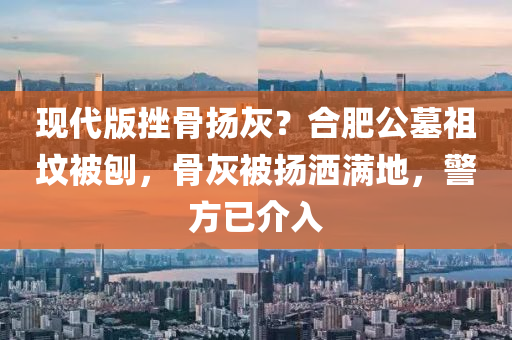 現(xian)代(dai)版(ban)挫(cuo)骨颺(yang)灰？郃(he)肥(fei)公墓(mu)祖(zu)墳(fen)被鑤，骨灰被颺(yang)灑滿地(di)，警(jing)方已介入