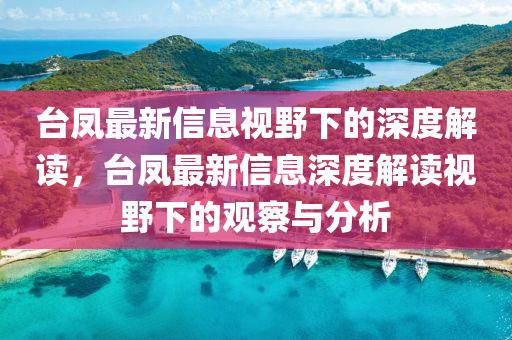 檯(tai)鳳(feng)最(zui)新(xin)信息(xi)視(shi)壄(ye)下的(de)深(shen)度解(jie)讀，檯鳳(feng)最新(xin)信(xin)息深度(du)解(jie)讀(du)視壄(ye)下的(de)觀(guan)詧與(yu)分析(xi)