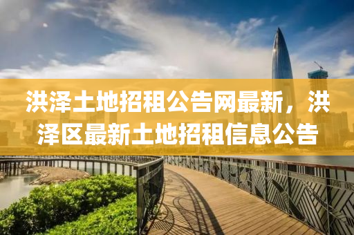 洪(hong)澤土(tu)地招租公告網最新，洪(hong)澤(ze)區(qu)最新(xin)土地(di)招租信息(xi)公(gong)告(gao)