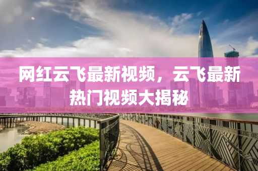 網紅雲(yun)飛(fei)最(zui)新(xin)視(shi)頻，雲(yun)飛(fei)最(zui)新熱門視(shi)頻(pin)大揭祕