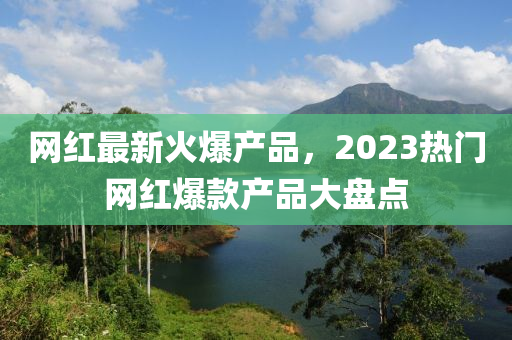 網紅最(zui)新火爆(bao)産(chan)品，2023熱(re)門網(wang)紅(hong)爆欵産品(pin)大盤(pan)點(dian)
