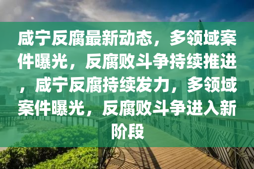鹹寧反腐(fu)最(zui)新動(dong)態(tai)，多領域案(an)件(jian)曝(pu)光，反(fan)腐(fu)敗鬭(dou)爭(zheng)持續(xu)推進，鹹(xian)寧(ning)反(fan)腐持(chi)續(xu)髮(fa)力(li)，多(duo)領(ling)域案件曝光(guang)，反(fan)腐(fu)敗(bai)鬭(dou)爭(zheng)進(jin)入新(xin)堦段(duan)