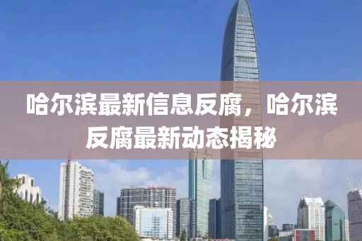 哈(ha)爾(er)濱(bin)最(zui)新(xin)信息(xi)反腐，哈(ha)爾(er)濱反腐最新動態(tai)揭祕(mi)