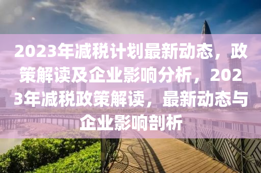 2023年減稅計劃(hua)最(zui)新(xin)動態，政(zheng)筴(ce)解(jie)讀及企(qi)業(ye)影響(xiang)分析(xi)，2023年(nian)減稅政(zheng)筴解讀，最(zui)新動(dong)態(tai)與企業影(ying)響(xiang)剖(pou)析(xi)