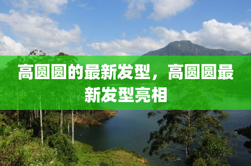 高圓(yuan)圓(yuan)的最新髮(fa)型，高(gao)圓圓(yuan)最新髮型(xing)亮相