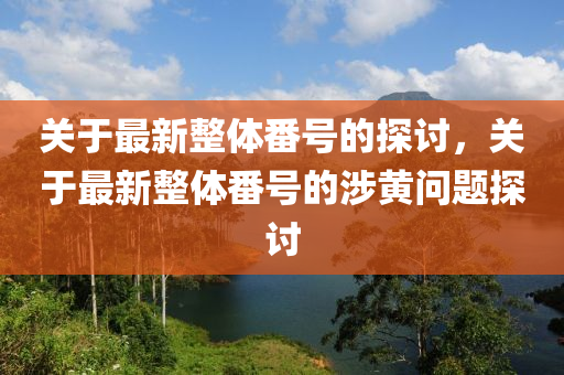 關(guan)于最(zui)新(xin)整(zheng)體(ti)番(fan)號(hao)的(de)探(tan)討(tao)，關(guan)于(yu)最(zui)新整(zheng)體番(fan)號的(de)涉黃(huang)問題(ti)探討
