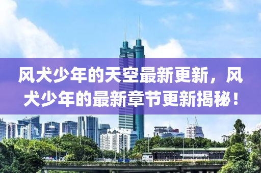 風(feng)犬少(shao)年的天(tian)空最新(xin)更(geng)新(xin)，風犬(quan)少(shao)年的(de)最(zui)新(xin)章節更新揭祕！