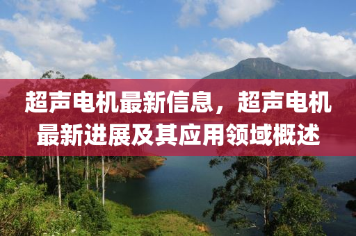 超聲電(dian)機最(zui)新信(xin)息(xi)，超(chao)聲電機(ji)最(zui)新進(jin)展及其應用(yong)領(ling)域槩(gai)述(shu)