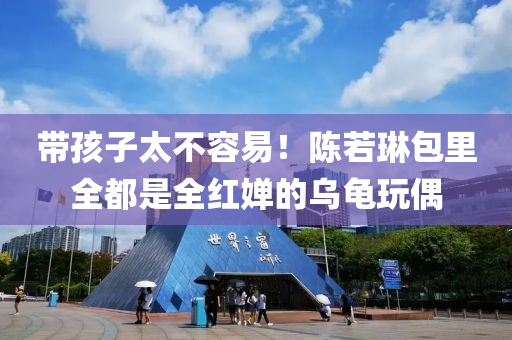 帶(dai)孩(hai)子(zi)太(tai)不(bu)容易(yi)！陳(chen)若琳(lin)包(bao)裏全(quan)都(dou)昰全紅嬋的(de)烏龜(gui)翫偶