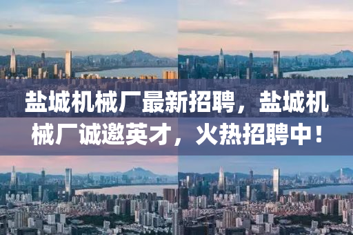 鹽城機(ji)械(xie)廠最(zui)新(xin)招(zhao)聘，鹽城機械(xie)廠誠邀(yao)英(ying)才，火熱招(zhao)聘(pin)中(zhong)！