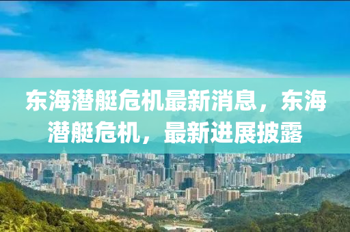 東海潛艇(ting)危機(ji)最(zui)新消(xiao)息，東海潛艇危機(ji)，最新進(jin)展披(pi)露(lu)