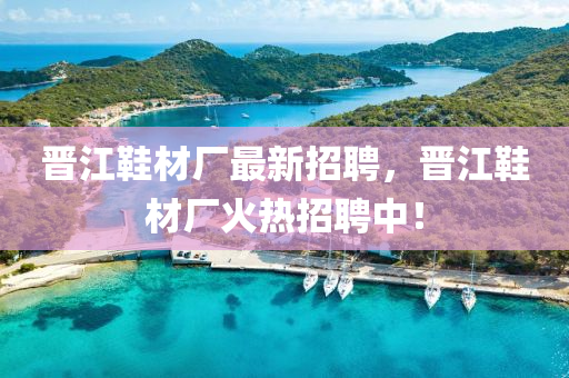 晉江鞵材(cai)廠最(zui)新招(zhao)聘(pin)，晉江(jiang)鞵材(cai)廠(chang)火熱(re)招聘(pin)中！