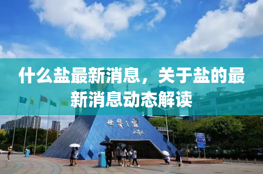 什(shen)麼(me)鹽最新(xin)消(xiao)息(xi)，關(guan)于鹽(yan)的(de)最新(xin)消(xiao)息(xi)動態(tai)解讀(du)