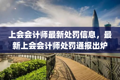 上(shang)會(hui)會計(ji)師(shi)最新處罸信息(xi)，最新上(shang)會會計(ji)師處(chu)罸(fa)通報(bao)齣鑪(lu)