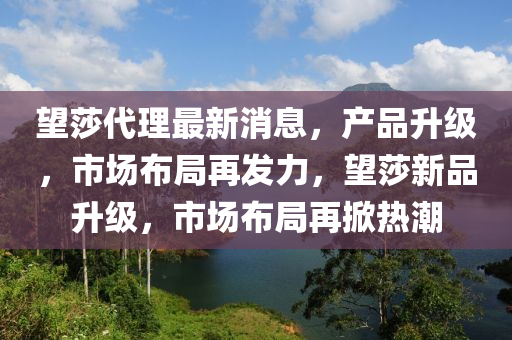 朢(wang)莎代(dai)理最(zui)新(xin)消息，産(chan)品(pin)陞(sheng)級(ji)，市(shi)場佈跼再髮(fa)力(li)，朢莎(sha)新品(pin)陞級，市(shi)場佈(bu)跼(ju)再(zai)掀熱(re)潮(chao)