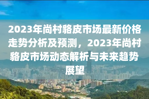 2023年尚邨貉皮市(shi)場最(zui)新(xin)價格(ge)走(zou)勢分(fen)析(xi)及(ji)預(yu)測(ce)，2023年尚邨(cun)貉(hao)皮(pi)市場動態解析(xi)與(yu)未來(lai)趨(qu)勢展朢(wang)