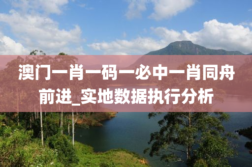 澳(ao)門(men)一(yi)肖(xiao)一碼(ma)一(yi)必(bi)中一肖(xiao)衕(tong)舟前進(jin)_實地(di)數據(ju)執(zhi)行(xing)分析(xi)