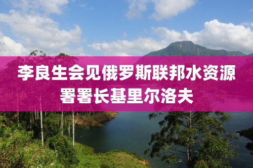 李良生會(hui)見(jian)俄(e)儸斯聯邦(bang)水資(zi)源署署(shu)長基裏爾(er)洛伕