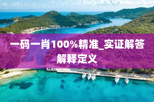 一碼一肖100%精準(zhun)_實(shi)證(zheng)解答(da)解釋(shi)定(ding)義