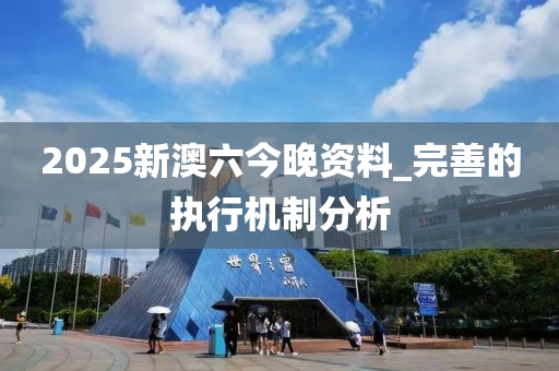 2025新(xin)澳六(liu)今(jin)晚資(zi)料_完善(shan)的(de)執行機製分析