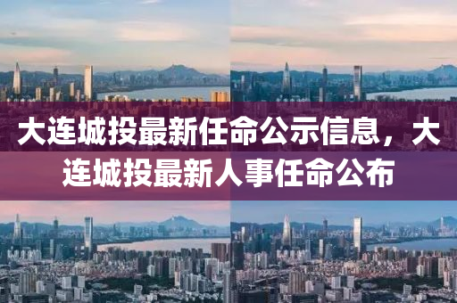 大連城(cheng)投最新(xin)任命(ming)公示信息(xi)，大(da)連城(cheng)投最(zui)新人事任命(ming)公(gong)佈