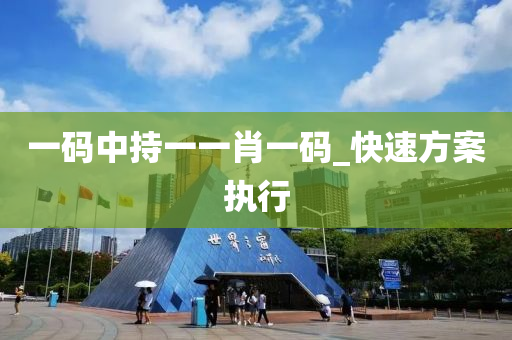 一碼(ma)中(zhong)持一一肖一碼(ma)_快(kuai)速(su)方(fang)案執行