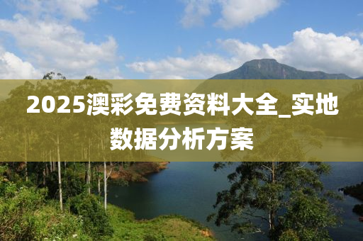 2025澳綵免費資料大全_實(shi)地數(shu)據(ju)分析(xi)方案