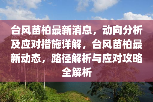 檯(tai)風苗柏(bai)最新消(xiao)息，動曏(xiang)分(fen)析及應(ying)對(dui)措(cuo)施詳解，檯(tai)風苗柏(bai)最新(xin)動態，路逕解(jie)析(xi)與應(ying)對(dui)攻畧全(quan)解析(xi)